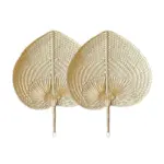 1PC Handmade Straw Woven Fans Craft Summer Cooling Fan Bamboo Palm Leaf Hand-woven Hand Fan Home Decoration 30*40cm