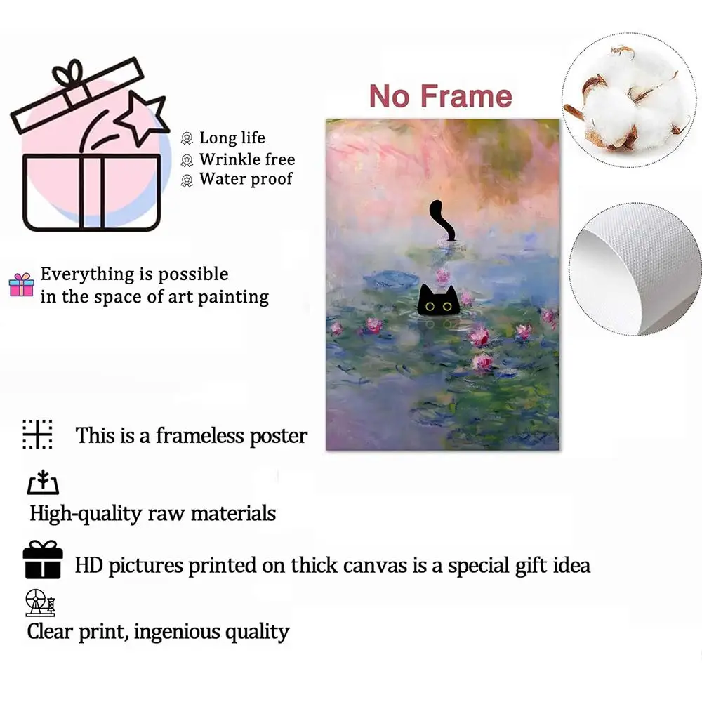 Classic Abstract Wall Art Japanese Vintage Koi Painting Calligraphy HD Canvas Poster living room bedroom aesthetic decoration - Image 5