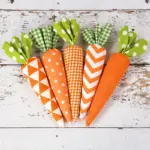 1/5pcs Easter Carrot Ornaments 2026 Spring Easter Party Decoration for Home Kids Birthday Favors Gift Soft Artificial Carrot Toy