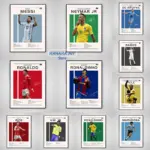 Famous Football Star Soccer Sports World Athlete The Best Player Poster Print Wall Art Pictures Canvas Painting Room Home Decor