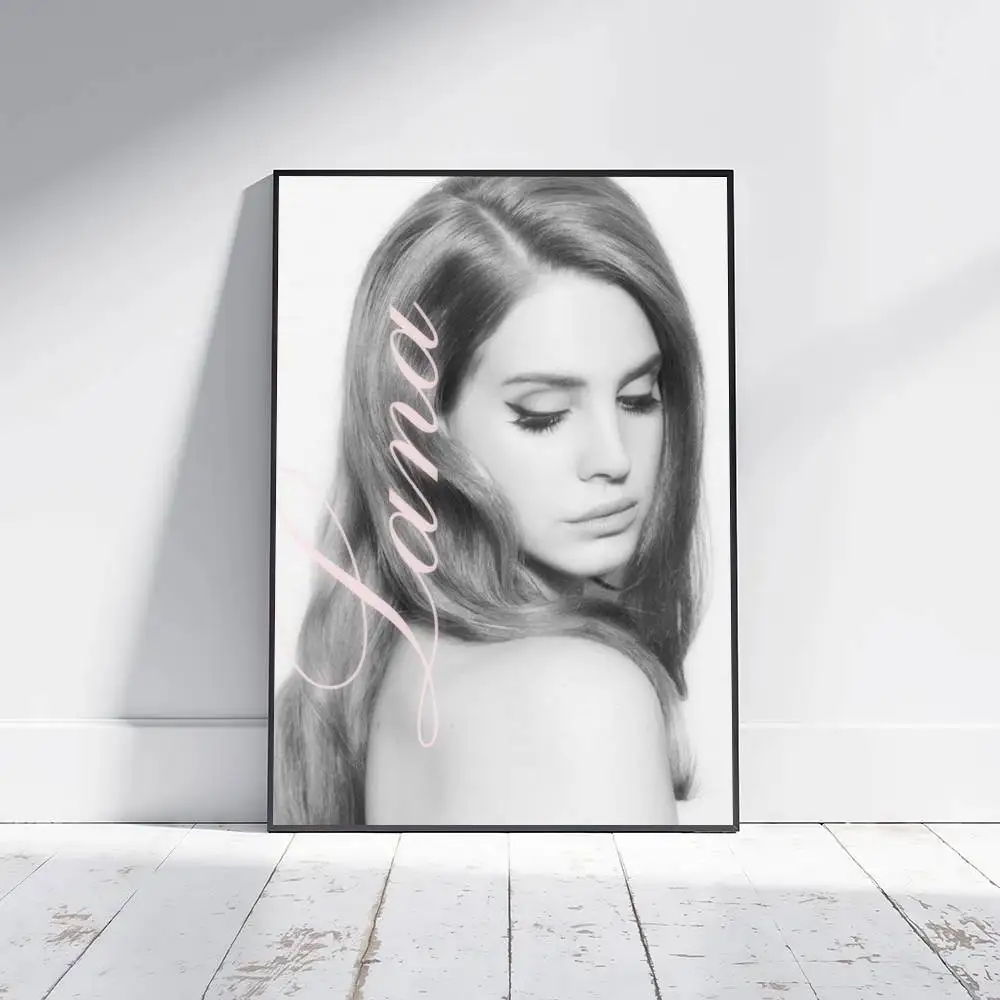 1pc Black and Pink Lana Del Rey Decoration Poster Fancy Wall Canvas for Living Room Bar Decoration Wall Decor - Image 5