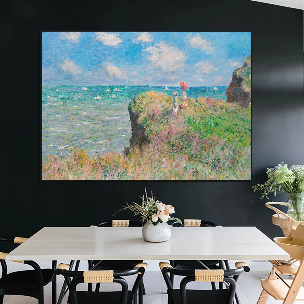 Famous Claude Monet Artwork Sunset Lotus Posters and Prints Wall Art Picture Canvas Painting for Bedroom Office Cafe Home Decor - Image 5