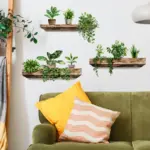 Simulation Of Green Plant Ornamental Potted Wall Stickers Self-adhesive Removable Wall Mural DIY Wall Art Home Decor Accessories