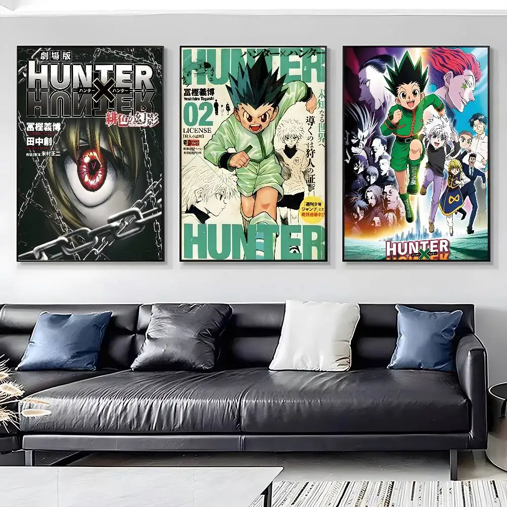 PC Hot Japan Anime Hunter X Hunter poster art HD canvas advanced aesthetic Printing Paper Wall Art for Living Room Home Decor - Image 4
