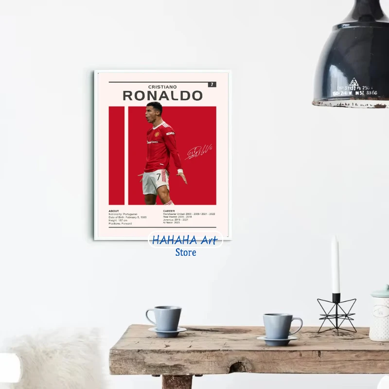 Famous Football Star Soccer Sports World Athlete The Best Player Poster Print Wall Art Pictures Canvas Painting Room Home Decor - Image 4