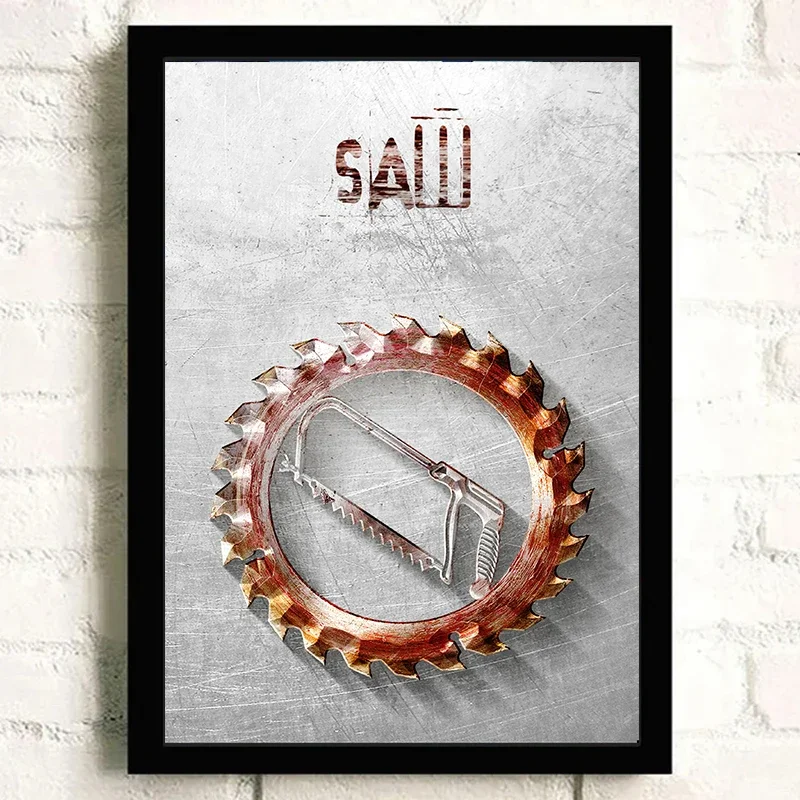 Canvas Printing Wall Art Saw Horror Movie Poster Classic Film Poster Frameless Home Living Room Decoration - Image 4