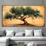 Ancient Olive Tree canvas Painting Print Symbol of Peace and Wisdom Wall Art Botanical Nature Poster print wall room home decor