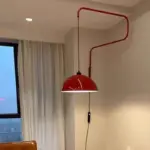 Rotatable Wall Lamp Nordic Art Long Arm Wall Lamp With Plug For Dining Room Bedroom Parlor Restaurant Decor Designer Wall Light