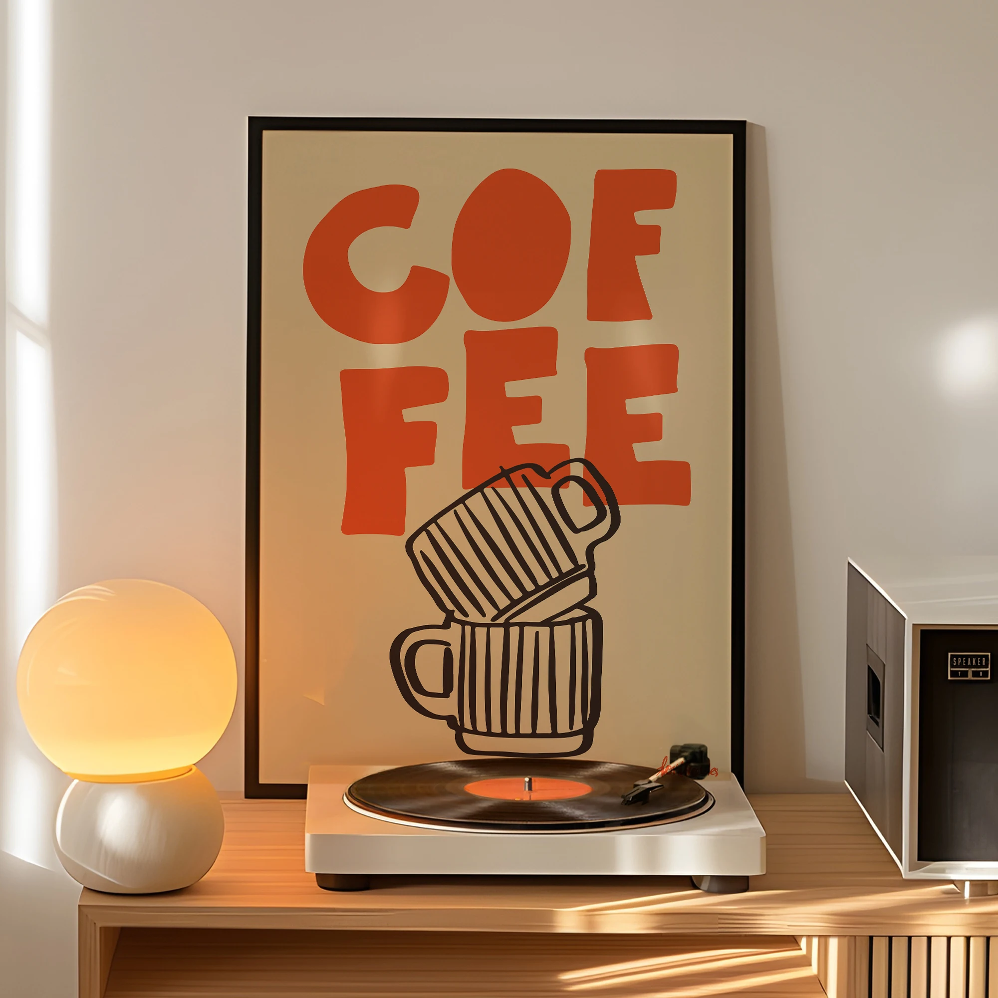 Espresso Minimalism Wall Art Prints Canvas Painting Poster Picture For Living Dining Room Home Decor - Image 2