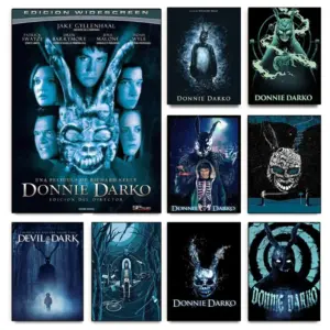 Classic Horror Film Donnie Darko Poster Terrifier Minimalist Canvas Printed Movie Picture Wall Art for Living Room Home Decor