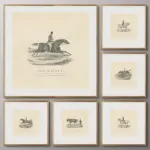 Vintage 1880s Equestrian Race Horse Riding Leap, Lounge, Gallop, Trot, Walk Poster Canvas Painting Wall Art Pictures Home Decor