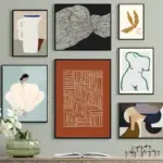 Modern Nordic Girl Abstract Line Art Poster Canvas Print Nude Curves Bedroom Wall Decor Gift