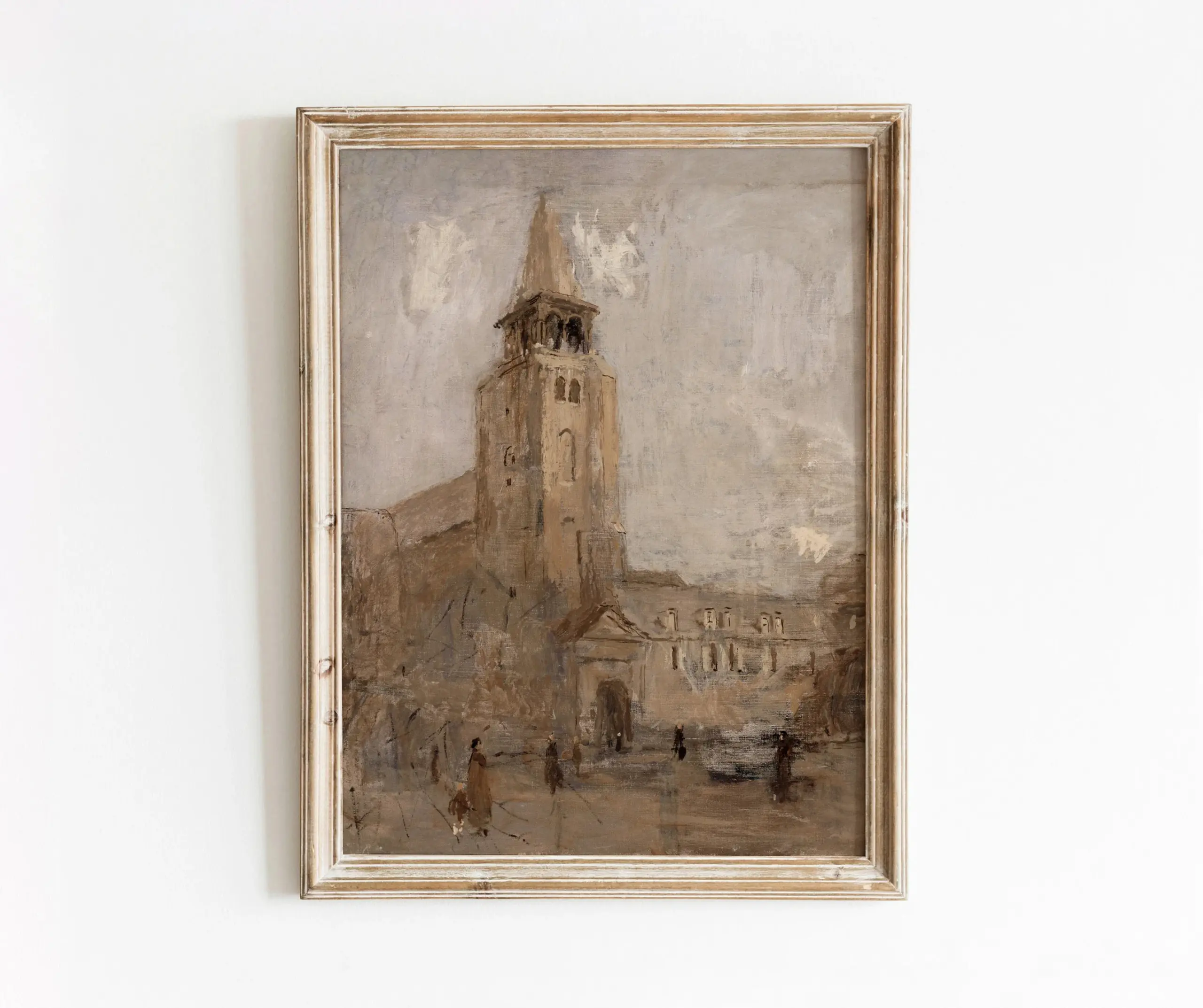 Vintage Abstract Country Landscape Wall Art Retro Architecture Poster European Village Oil Painting Print on Canvas Home Decor - Image 3