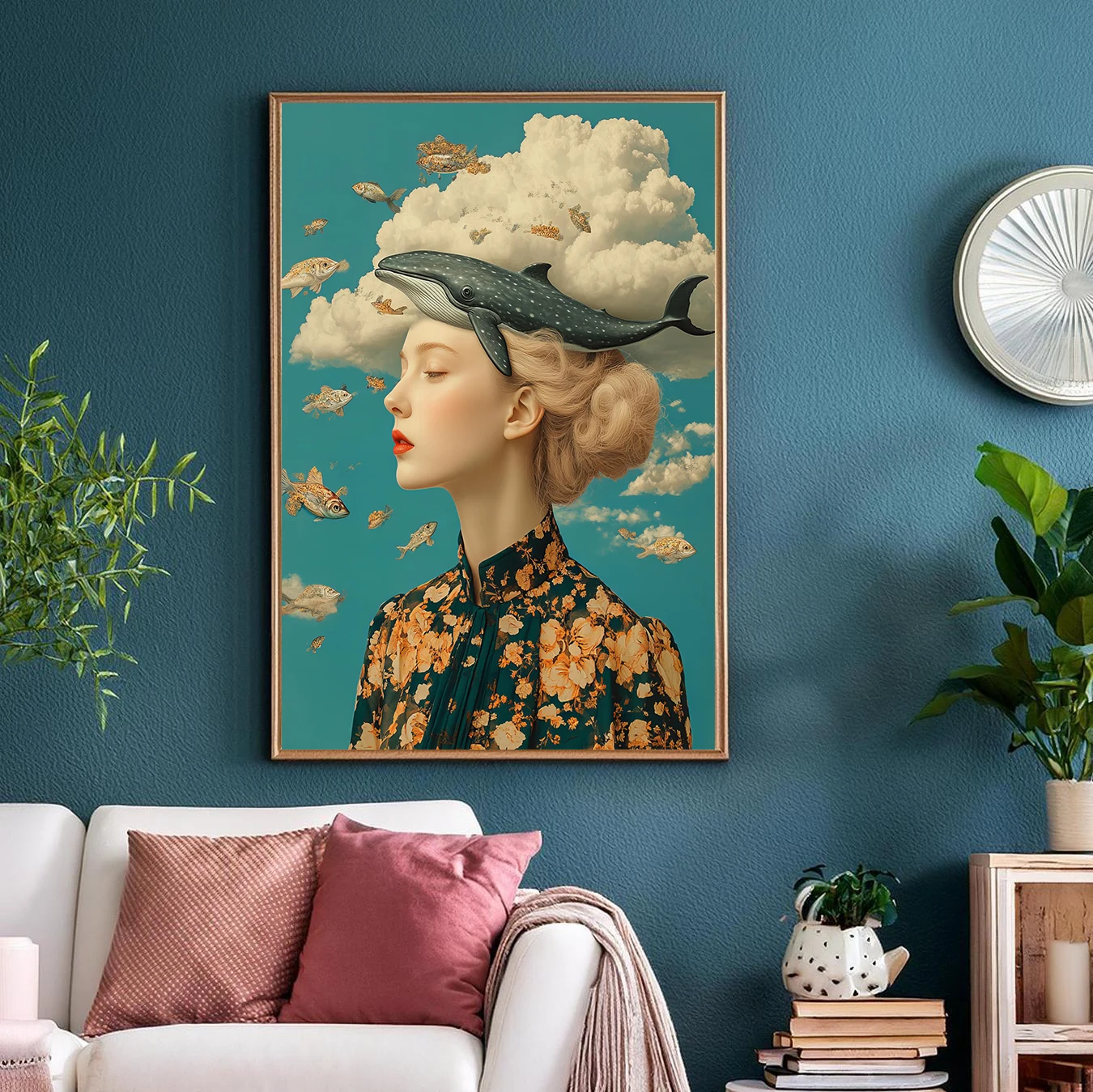 Medieval Retro Forest Ocean Space Surrealist Abstract Posters Prints Canvas Painting Wall Art Picture Living Room Home Decor - Image 4