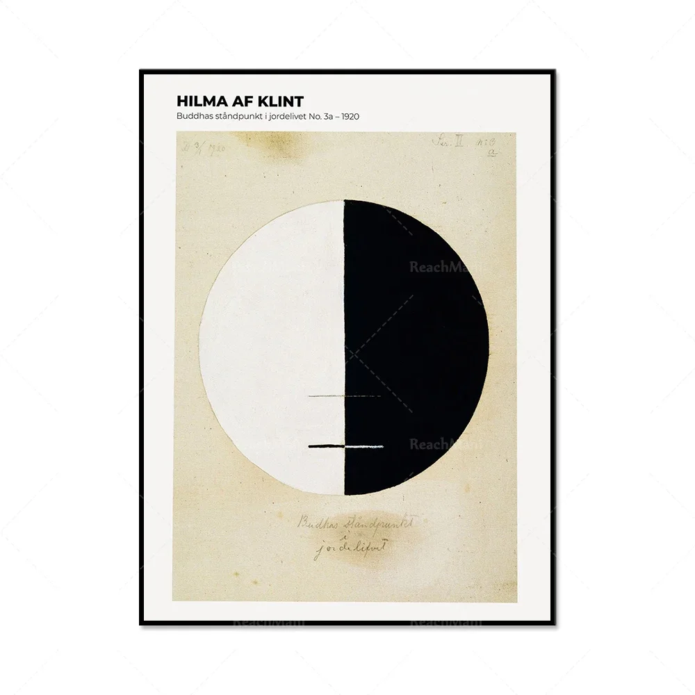 Hilma af Klint Art Print-Exhibition posters, geometric abstract graphic prints, mid-century abstract art retro museum posters - Image 4