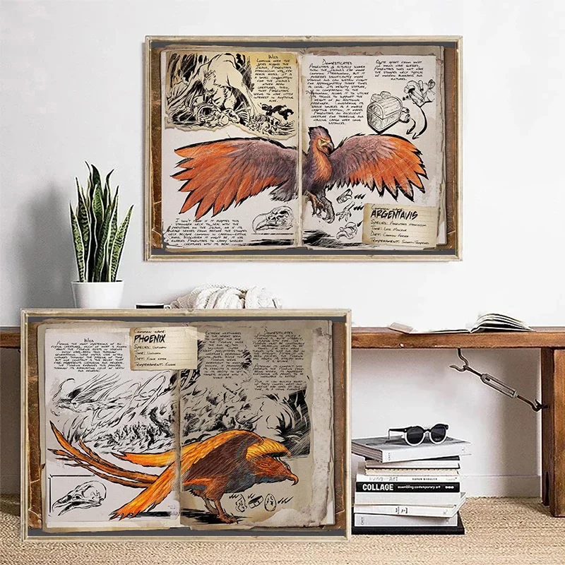 Modular Canvas Ark Survival Evolved Pictures Painting Survival Game Home Decor Print Dinosaur Poster Living Room Modern Wall Art - Image 3