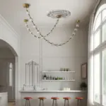 Nordic home decoration, stair chandelier, living room and dining room Pendant lights, ceiling light, indoor lighting