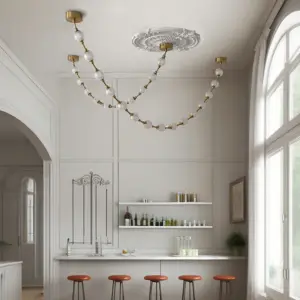 Nordic home decoration, stair chandelier, living room and dining room Pendant lights, ceiling light, indoor lighting