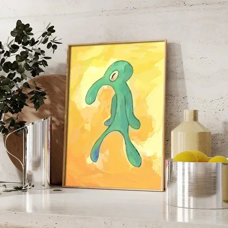 Nordic Bold And Brash Gallery Art Poster Squidward Canvas Painting Print Wall Art Picture for Living Room Home Decor Frameless - Image 2