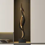 Creative Feng Shui Sculpture Living Room Table Wine Rack Decoration Statue Resin Crafts Housewarming Gift Modern Home Decor