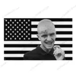Hip-Hop Legend & Black White Us Flag Tapestry Home Decor Stylish Wall Art For Bedroom & Urban Aesthetic Lovers  Backdrop Cloth