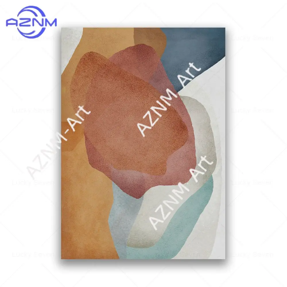1/3pcs Boho Abstract Wall Art Print Color Block Painting Line Art Canvas Poster Modern Wall Picture Living Room Home Decoratio - Image 4
