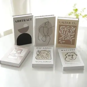 Open Luxury Fake Book Storage Box Home Decor Fashion Paris Decorative Books Interior Decoration Coffee Table Bedroom Ornaments