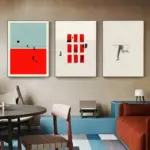Abstract Character Wall Art Canvas Painting Humorous Posters Modern Living Room and Home Decor Color Pictures Wall Art