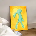 Bold and Brash Gallery Art Canvas Painting Prints Poster Cartoon Funny Squidward Wall Art Picture Nordic Living Room Home Decor