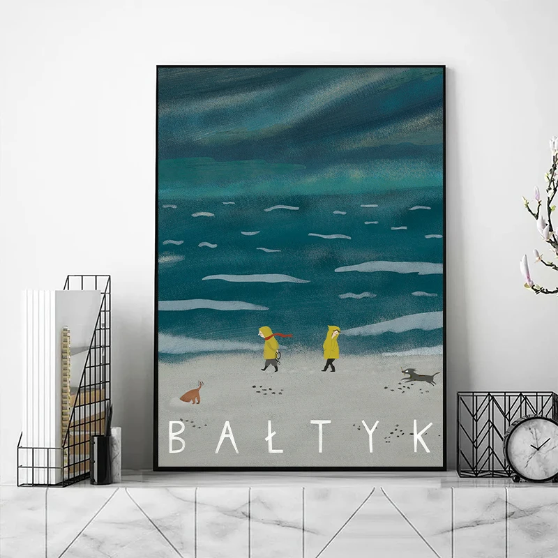 Poland Travel Illustration Posters Krakow Warsaw Prints Canvas Printing Modern Wall Art Picture for Living Room Home Decoration - Image 2