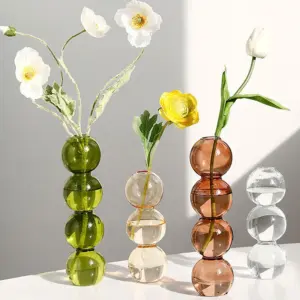 Arrangement Spherical Art Flower Ornaments Vases Nordic Creative Glass Bubble Vase Flower Decoration Home Birthday Gift