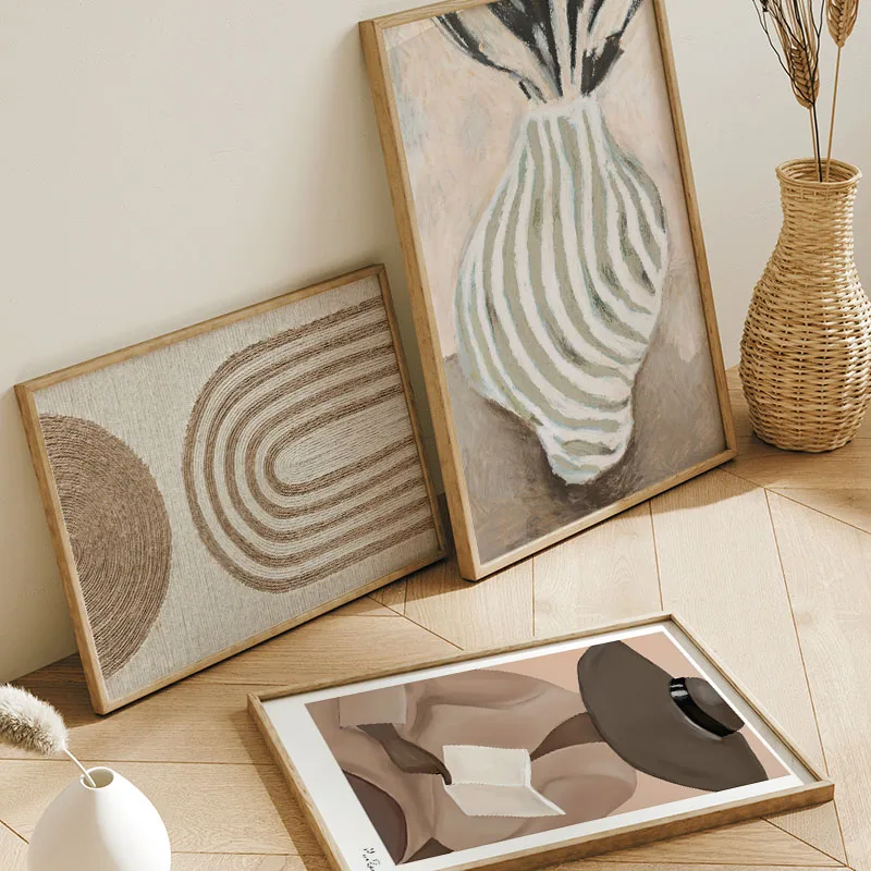 Boho Girl Book Line Rainbow Vase Quote Wall Art Canvas Painting Abstract Posters Prints Hotel Bar Pictures For Living Room Decor - Image 3