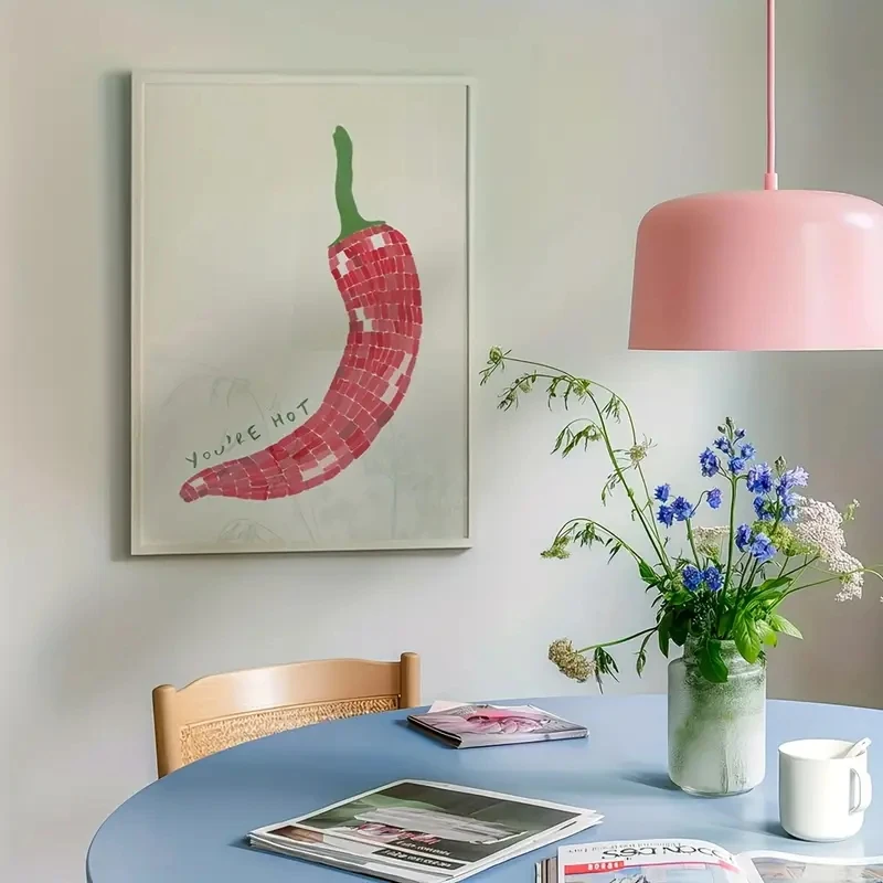 Chic You're Hot Red Chili Pepper Wall Art Prints Canvas Painting Poster Picture For Living Bed Kids Room Home Decor - Image 3