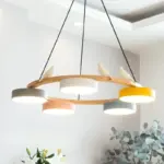 Nordic 2025 New Style Bird Living Room Pendant Light Minimalist Bedroom Living Room Main Light Creative Original Wood Home Decor