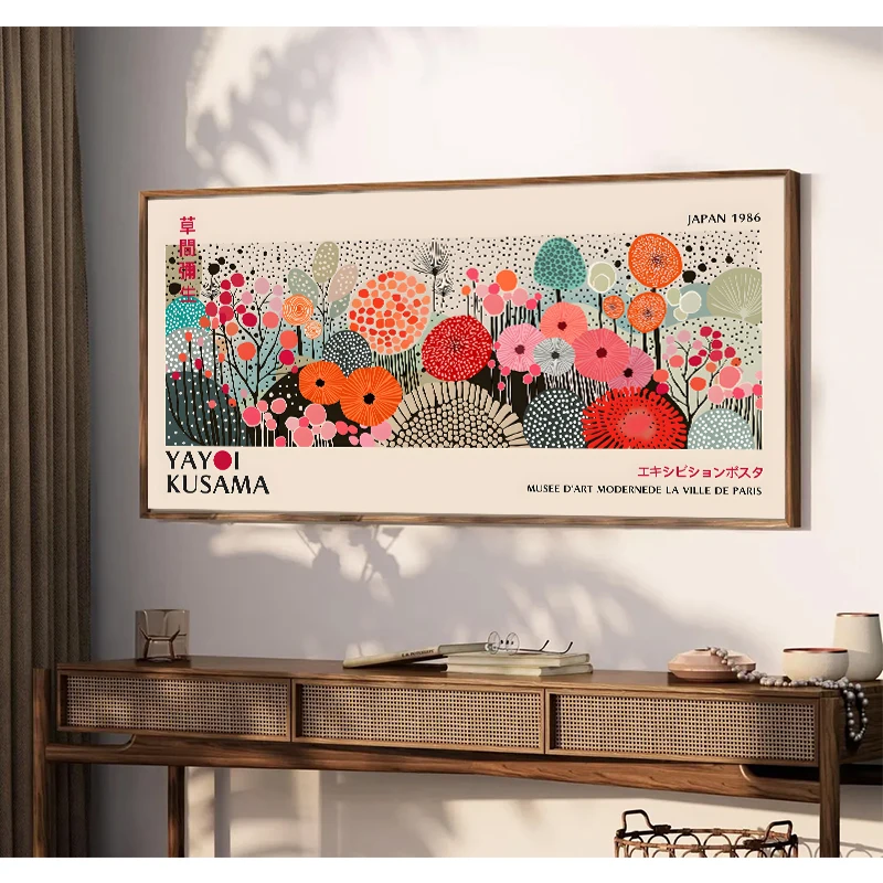 Yayoi Kusama Flower Exhibition Poster Canvas Painting Print Japanese Wall Art Picture for Living Room Home Decor Cuadros - Image 6