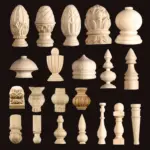 1PC DIY Solid Wood Furniture Legs Durable Sloping Feet Replacement for Sofa Bed Cabinet Table Chair Stair Railing Home Decor