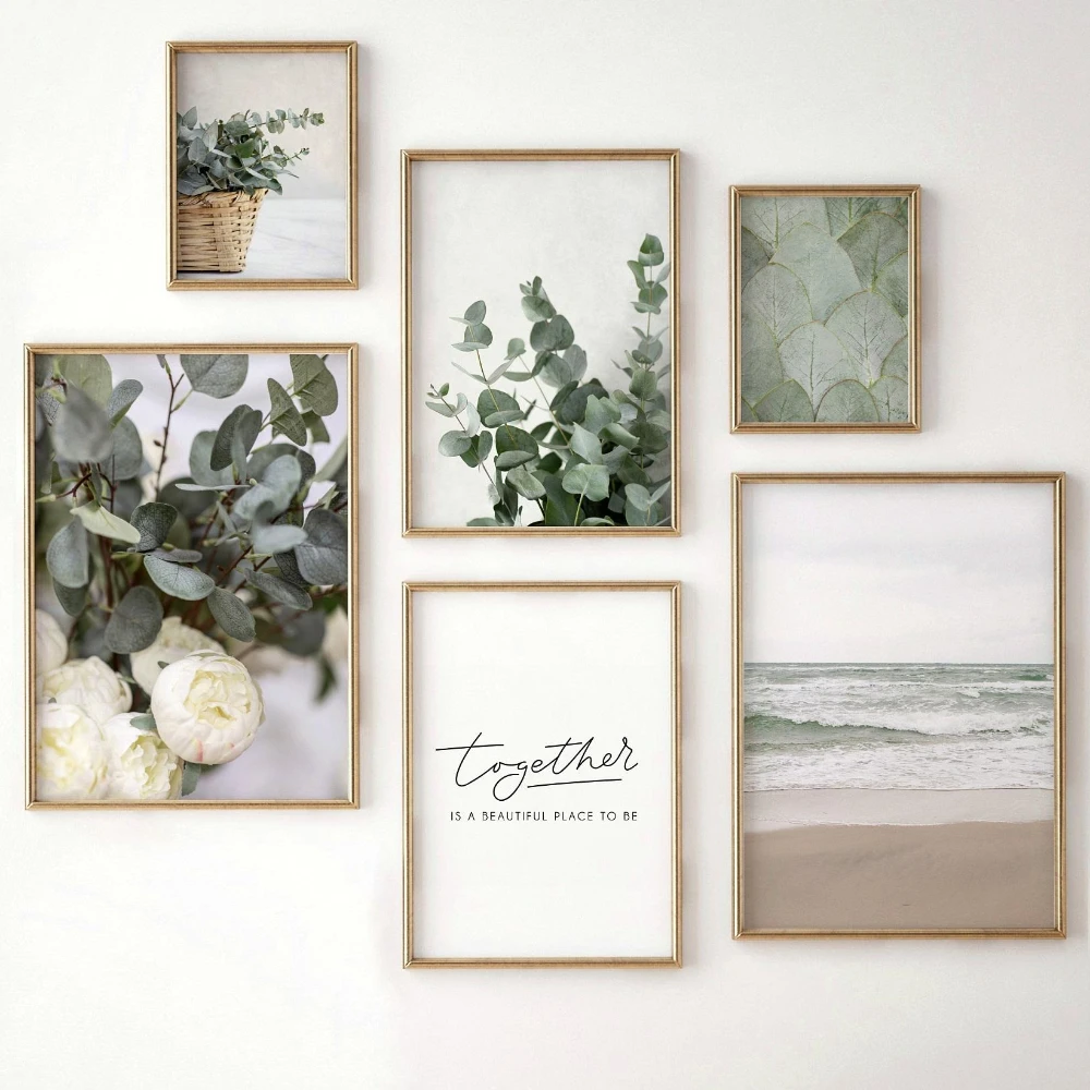Sage Green Botanical Prints Canvas Poster Eucalyptus Gallery Wall Art Room Decor Boho Green Photography Photo Print Poster Gift - Image 4