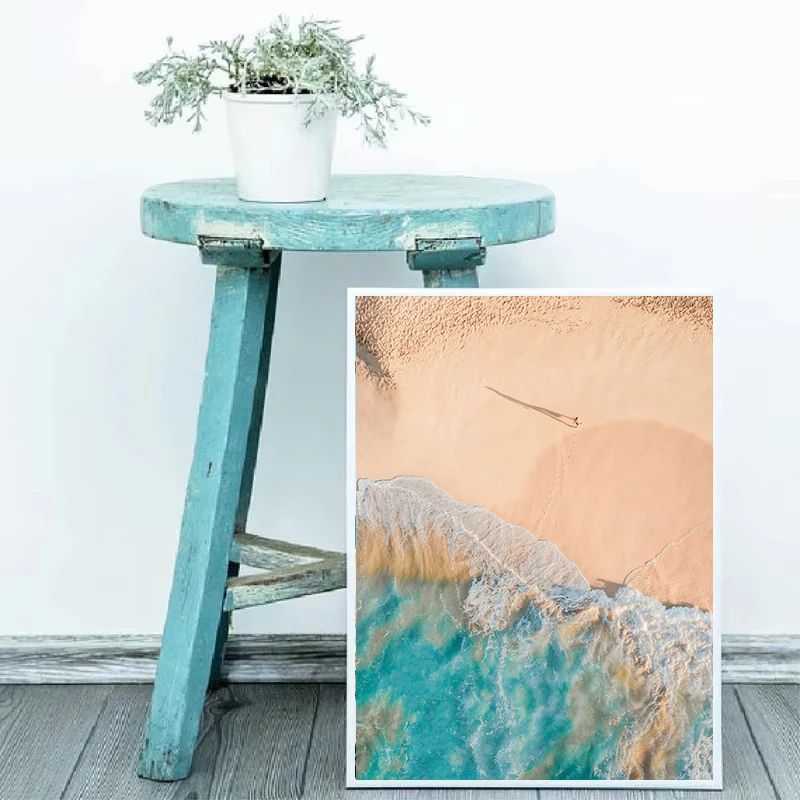 Modern Simple Ocean Landscape Posters Print Canvas Painting Beach Seascape Wall Art Pictures for Living Room Bedroom Decoration - Image 5