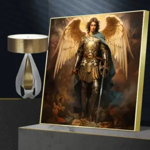 Archangel St.Michael Vintage Poster Print Living Room Home Decor Christian Religion Bible Angel Canvas Painting Wall Art Picture