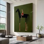 100% Handmade Figure Oil Painting on Canvas Medieval style Characters image Decor Home Modern Artwork knight Wall Art Picture