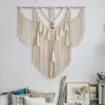Big Macrame Wall Hanging Tapestry With Tassels Hand Woven Nordic Style For Living Room Bedroom House Art Decor Boho Decoration