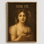 Funny Altered Art Portrait Poster Dark Academia Rococo Print Vintage Pastel Portrait Canvas Painting Bubblegum Baroque Art Print