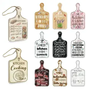 Vintage decorKitchen Small Cutting Board Sign Rustic Wood Plate Hanging Sign for Personalized Home Decoration Kitchen Wall Decor