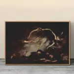 Dancing Witches Oil Painting Art Prints Vintage Gothic Posters Dark Academia Aesthetic Wall Art Pictures Witchy Home Decoration