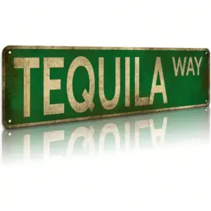 Vintage Rustic Tequila Way Metal Tin Sign - Funny Retro Wall Art Decor for Home Party, Perfect Gift for Tequila Lovers