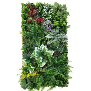 50 × 100Cm Artificial Simulated Plant Wall Indoor and Outdoor Wall Fake Green Plant Decoration Wedding Exhibition Door Balcony