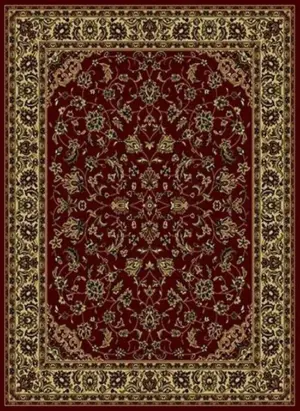 Classic Red Oriental Area Rug Elegant Floral Pattern Persian Style Carpet for Living Room Home Decor  Machine washable