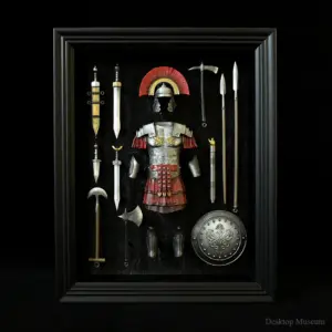 Desktop home decorations resin ornaments, ancient Roman centurion armor photo frame  LTCP-351