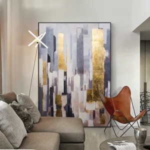 100% handmade modern Canvas Painting Abstract oil painting gold color Wall Art Entrance Office Bedroom wall picture painting art