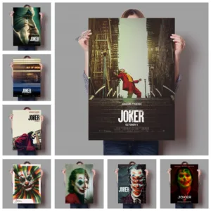 2019 Movie Joker Superhero Batman Art Deco Nursery Kids Room Painting posters Art Decor living wall art canvas painting K518